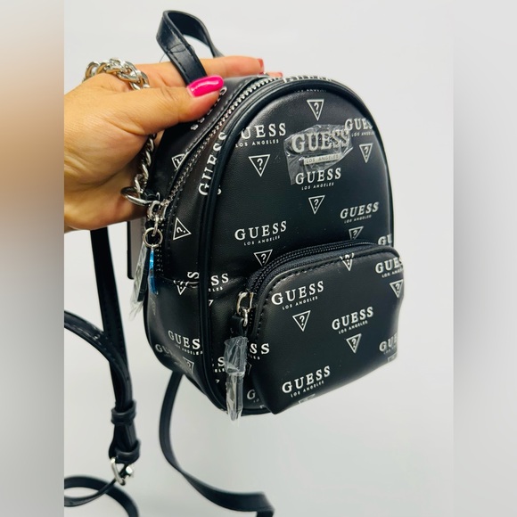 Guess Handbags - Guess Factory Evan Faux-Fur Mini Crossbody.